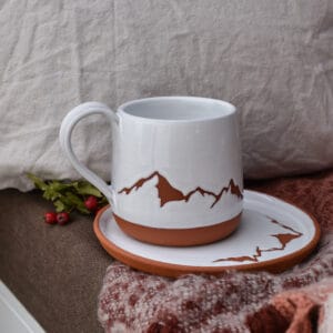 Šalčka z gorami s podstavkom